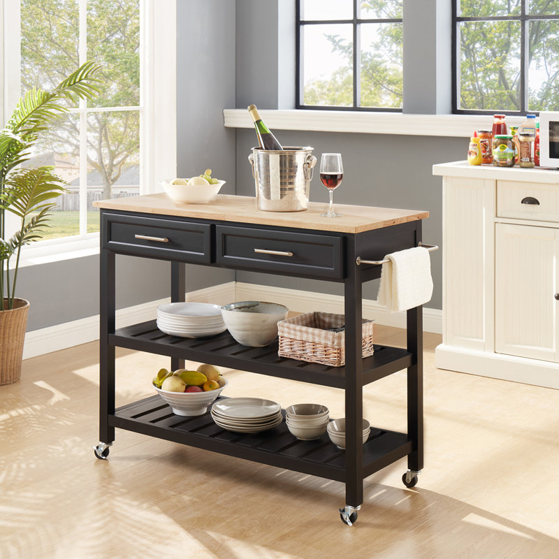 Murin Kitchen Cart, Black