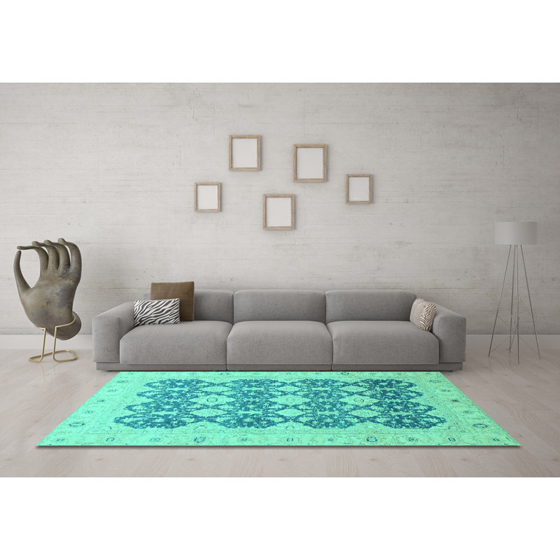 Washable Oriental Indoor Rug, Rectangle 5' x 8'
