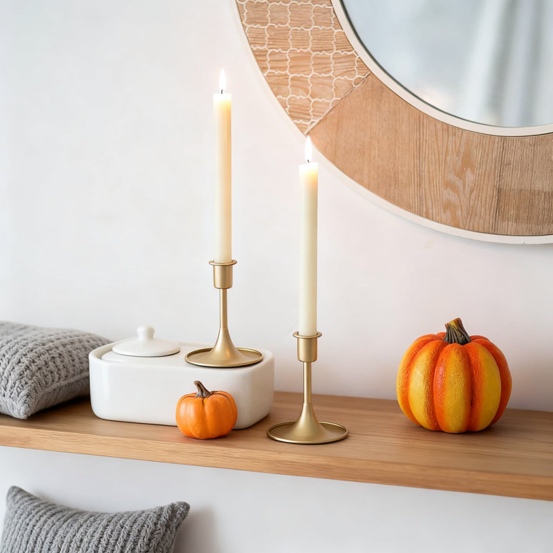 Elegant Taper Candle Holders Set Of 12, Metal Candle Stick Holders For Table Centerpiece Decor, Wedding, Anniversary, And Holiday Celebrations