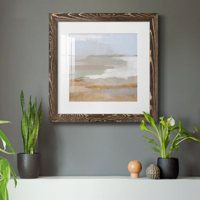 «Abstract Coastland II», toile encadrée de qualité supérieure - prête à être accrochée