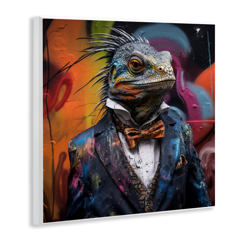 Dakota Fields Urban Graffiti Iguana Wall Plaque Art by Lazar Studio ...