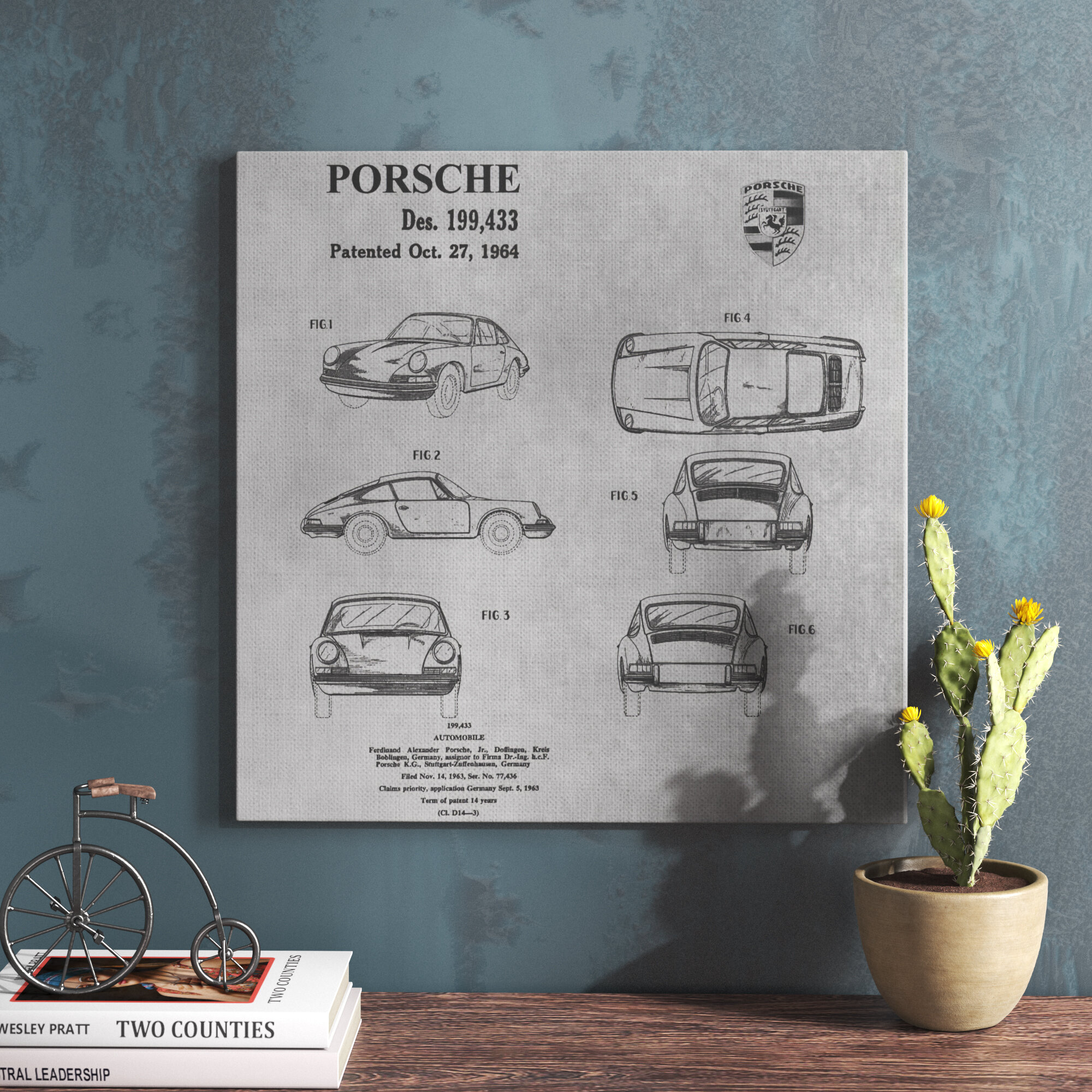 Porsche Inspired Car Poster, Porsche 911 Evolution Print, the