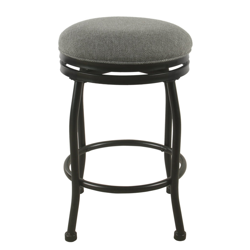 Tabouret de comptoir pivotant 24 po Nicki, Gris