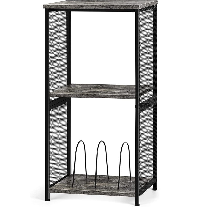 31.69'' H Media Shelves, Gray