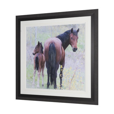 A Watchful Bond By Chad Mackay Hand Embelished Framed Art Print Matted Under Glass