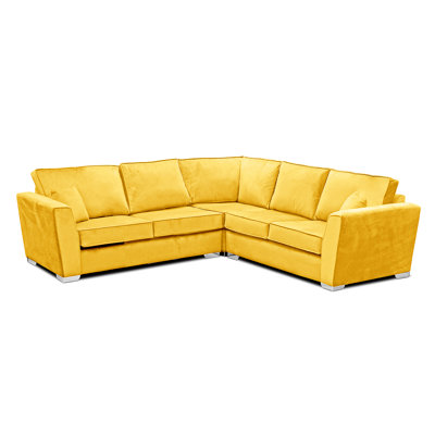 Quade 5 Seater Velvet Corner Sofa 
