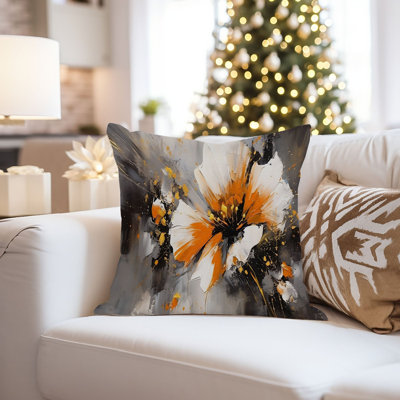  Floral Orange Flower Flowers Modern