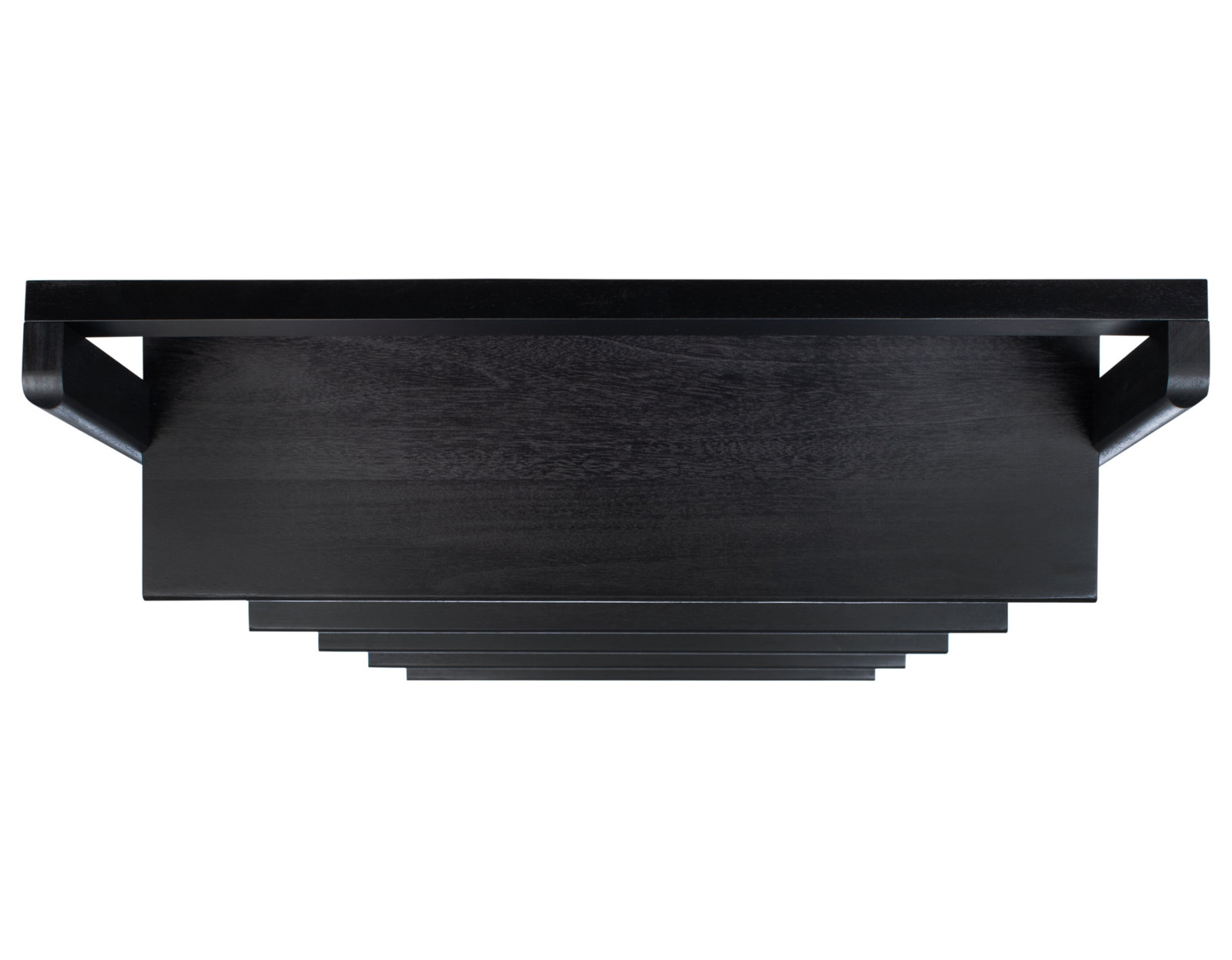 Joe Ladder Bookcase, 76" H x 28" W x 14" D, Black