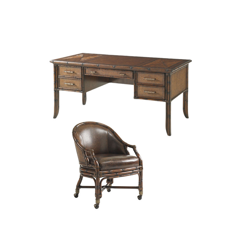 Southeast Asian retro style desk and chair set
