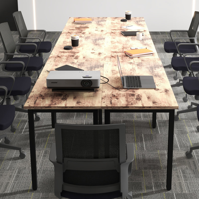Table de conférence modulaire Misha Pivit 12FT, Brun