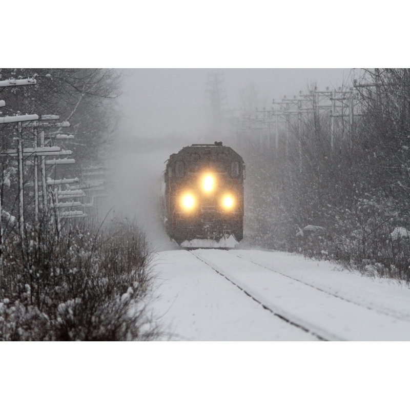 Freight Train by Mirceax - Wrapped Canvas Print, 30cm H x 46cm W