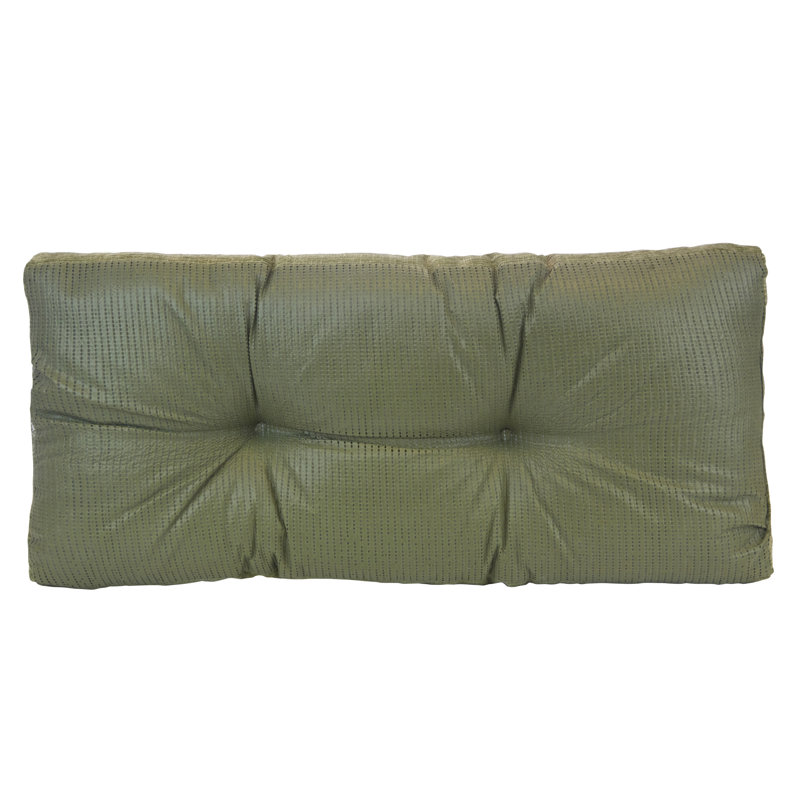 Chenille Non-Slip Bench Cushion, Green, 30" W x 14" D
