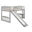Lit mezzanine simple avec glissoire et échelle
