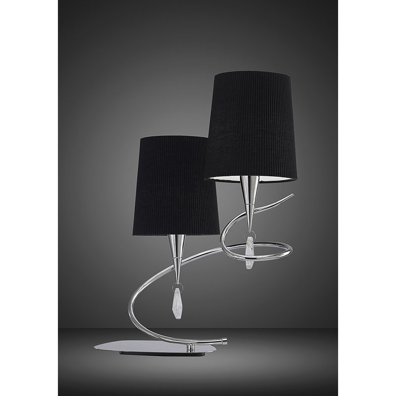 Eurich Metal Novelty Lamp, Polished Chrome/Black
