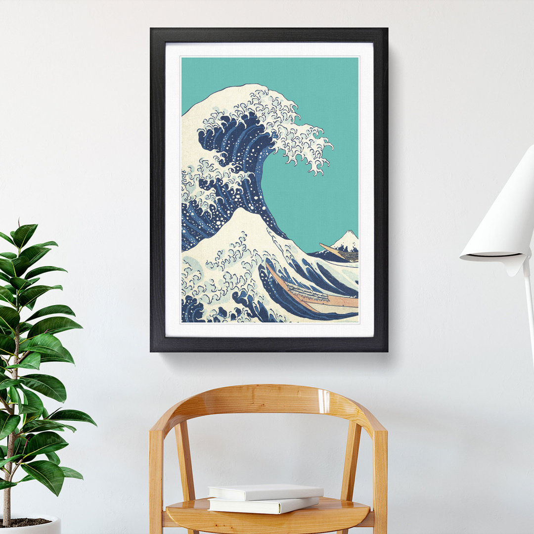 The Great Wave off Kanagawa by Hokusai - Framed Print
