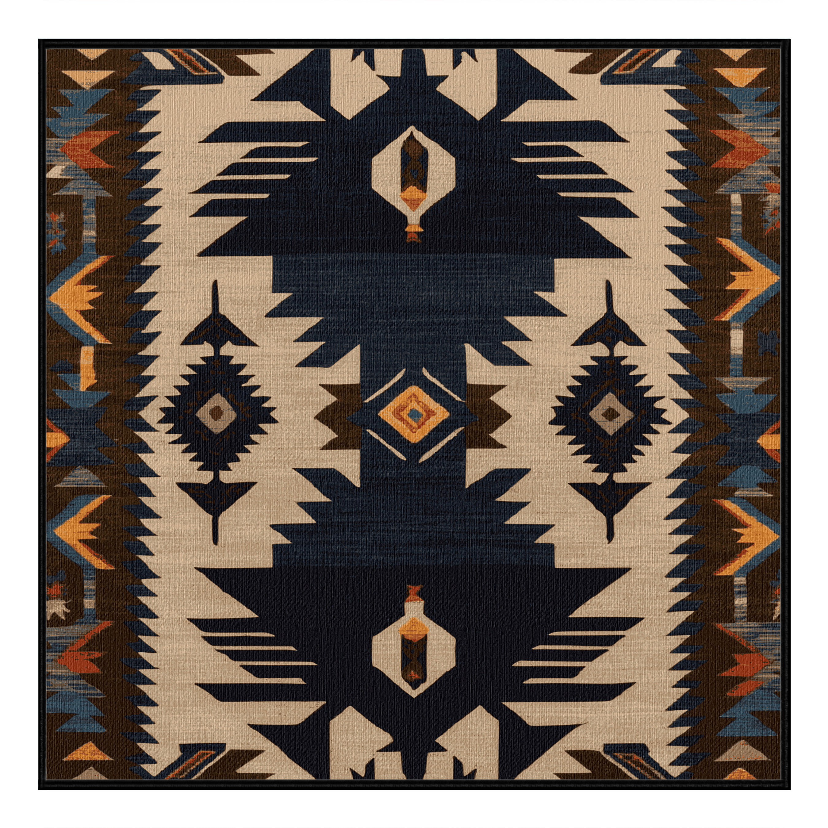 Dakota Fields Washable Raven and Crow Southwestern Area Rug | Wayfair