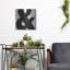 Art mural en métal Ebern Designs «P ponctuated Black Square 3» par Michael Mullan-325373281