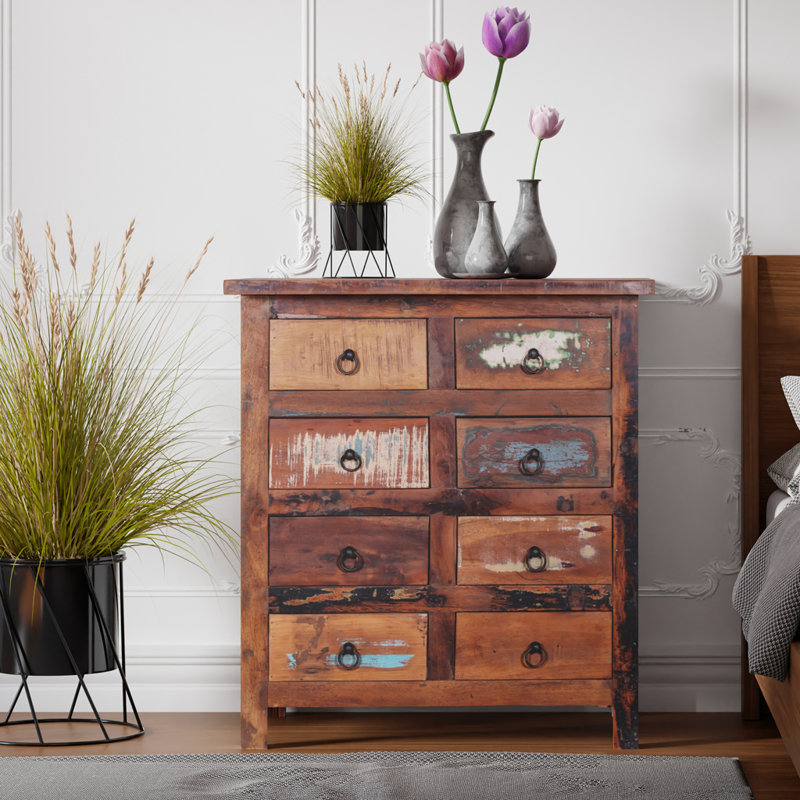 Truby 32'' W Solid Wood Nightstand, Brown