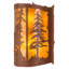 Rustic Lodge 2 - Light Flush Mounted Sconce