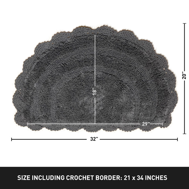 Tapis pour salle de bain Crouseville, Gris griffon
