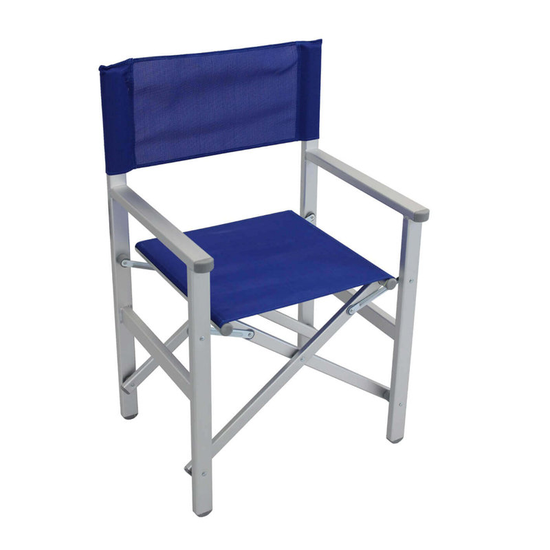 Anthuan Folding Director Chair, Blue