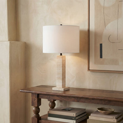 Lampe de table en pierre Raub