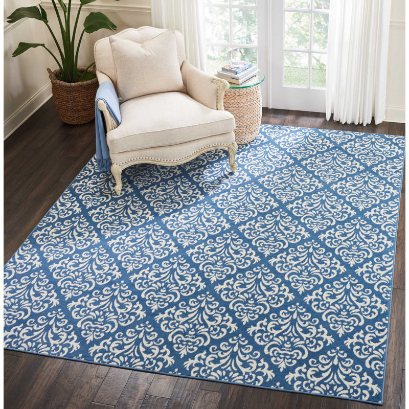 Tapis bleu Bo, Rectangle 7 pi 10 po x 9 pi 10 po