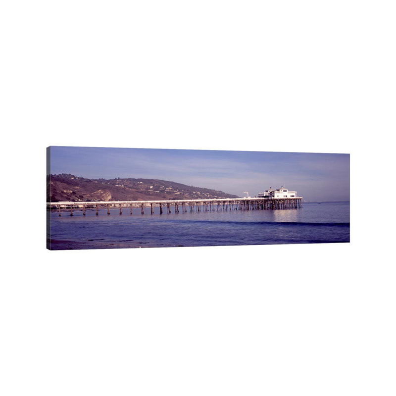 Pier Over An Ocean - Wrapped Canvas Panoramic Print, 30.48 cm H x 91.44 cm W x 1.91 cm D