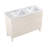 Cascade 48" Freestanding Bathroom Vanity In White Oak With 3-Hole Widespread Double Basin Sink Top-1032853728