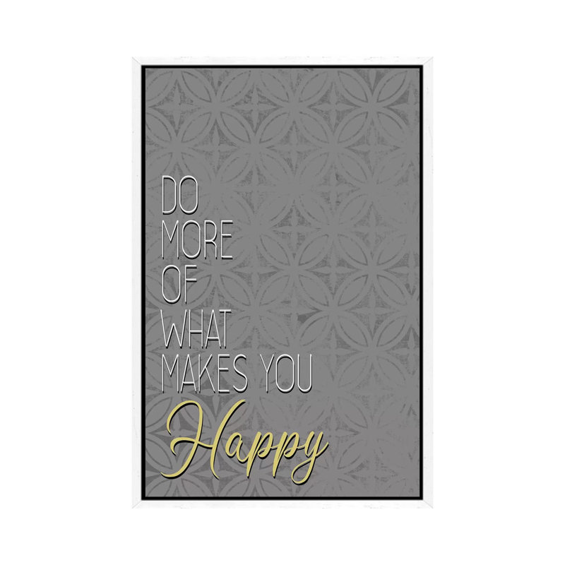 Do More by Kimberly Allen - Print on Canvas, 66.04cm H x 45.72cm W x 3.81cm D, White Framed