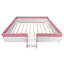 Upholstered Daybed Frame With Fence And Stairs-925590727