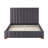 Dark Grey Queen Bed