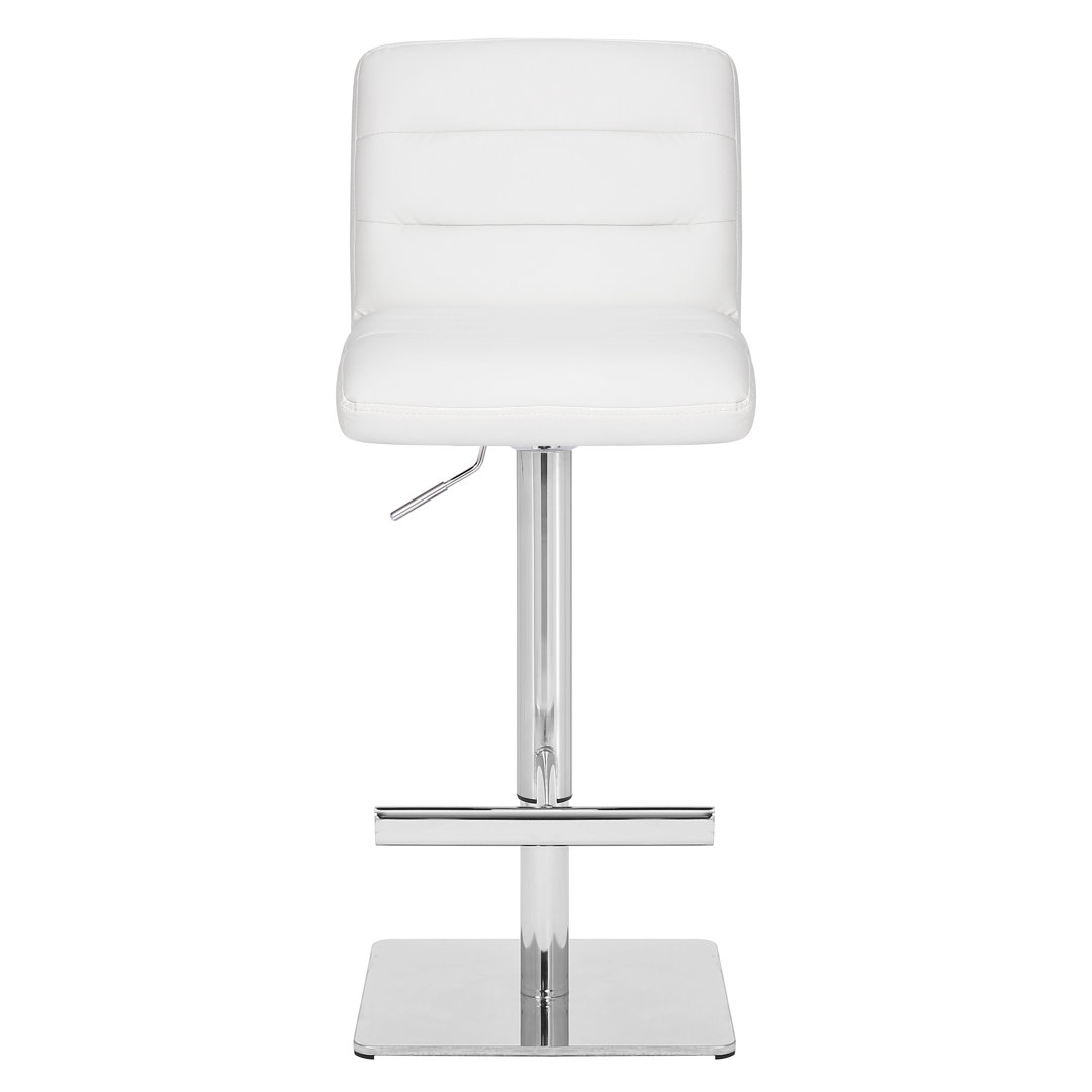 Basso Swivel Upholstered Counter Stool with Metal Frame