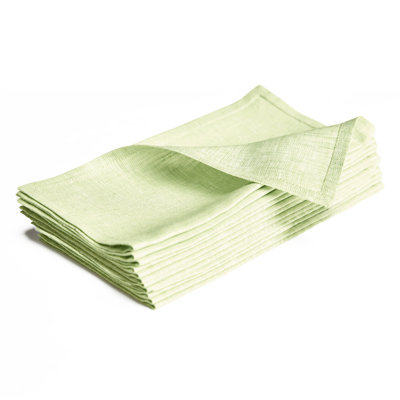 100% Pure Linen Cocktail Napkins - Athena