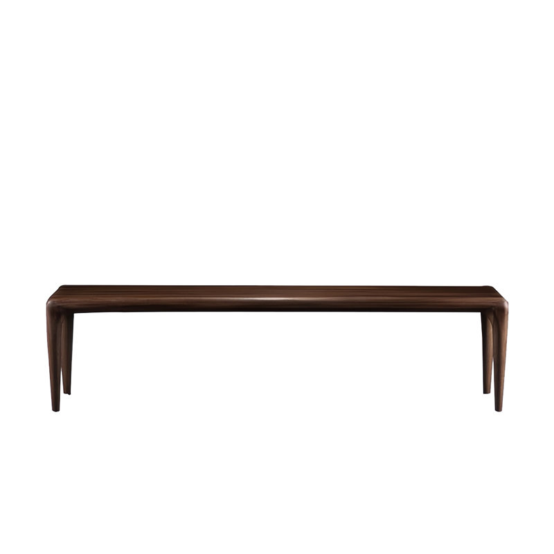 Banc en bois massif Itsumi, H 17,71 po x l 78,74 po x P 15,74 po
