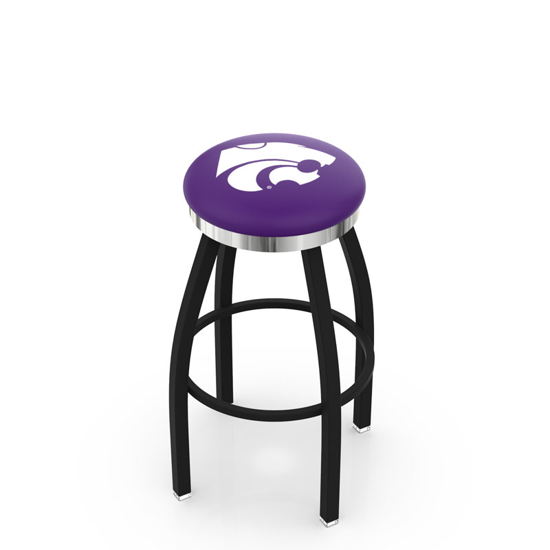 NCAA 36" Swivel Bar Stool, Kansas State