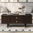 Rectangle Coffee Table with Four Drawers, Two Side Hidden Storage Compartments-1942392361