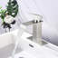 Robinet pour salle de bain, monotrou, robinet en acier inoxydable, nickel brossé et corrosion-125565821