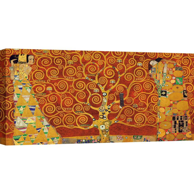 Tree Of Life by Gustav Klimt - Wrapped Canvas Painting, 60cm H x 120cm W x 4cm D