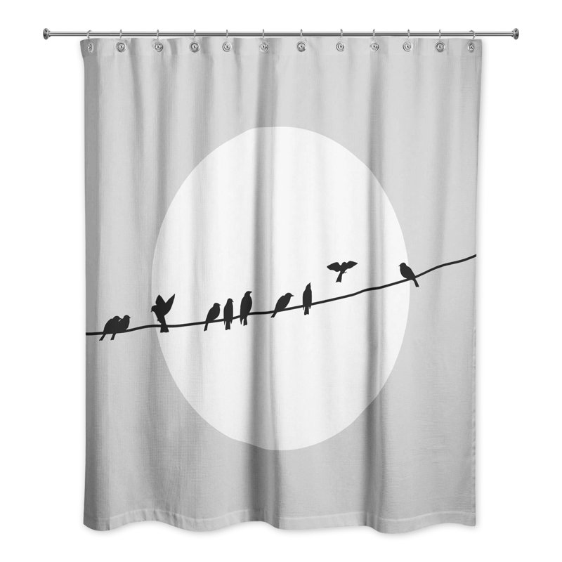 Rideau de douche simple, Gris