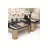Courrier Glass Top Coffee Table