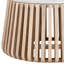 Table basse ronde en marbre et bois véritable blanc et naturel 34 po Gracie Mills - Glam