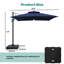 Parasol suspendu en porte-à-faux 10 pi Medinah-380478722