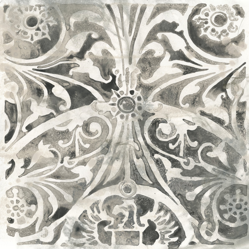Antique Stone Tile IV - Wrapped Canvas Painting, 91cm H x 91cm W x 3.8cm D