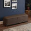 Banc ottoman de rangement avec compartiment de rangement dissimulé, siège de bout de lit pour chambre ou entrée-168749345