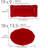 Perlette Red 2pc Platter Set - Rect 19" x 9 Oval 18" x 13.5