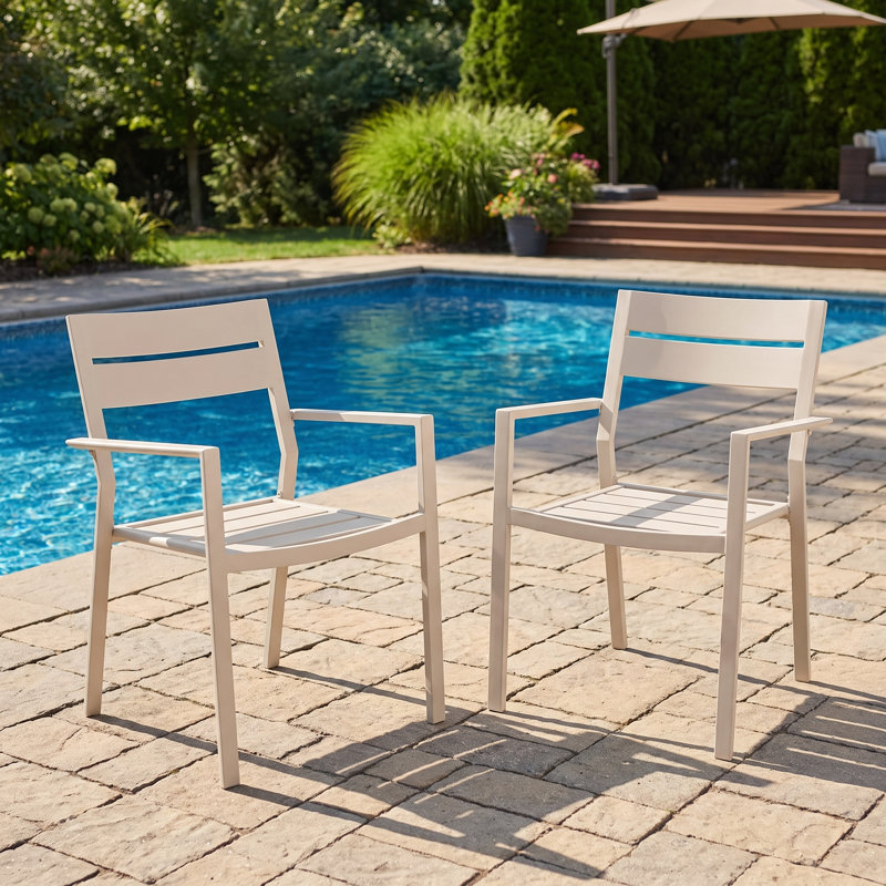 Chaises de patio pour l'extérieur, Crème