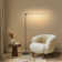 Libra 54.5" Modern Industrial LED Floor Lamp with Rotating Base and 3-Way Dimming