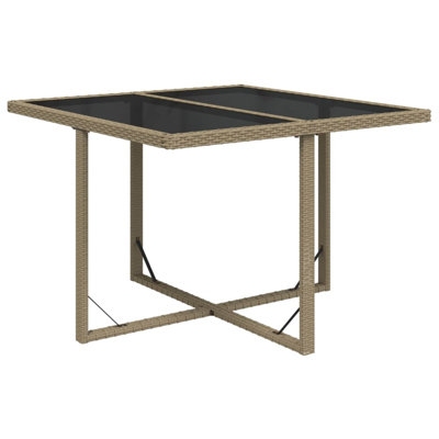 Elyah Rectangular Metal Outdoor Dining Table , 109cm cm W 107cm cm D