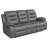 Nova Upholstered Motion Reclining Sofa Dark Grey